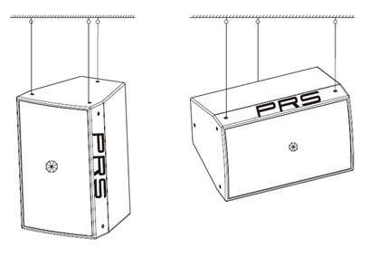 PRS音響 WINA系列 WINA115H音箱 意大利PRS 劇場劇院 體育場 全頻音箱WINA115H安裝圖