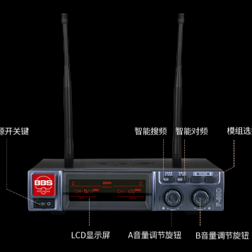 BBS娛樂(lè)話筒 F-80D無(wú)線話筒 專用演出麥克風(fēng) 舞臺(tái)主持 KTV話筒 K歌高端演出話筒-BBS話筒